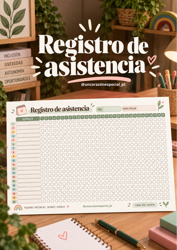 Registro de asistencia mensual